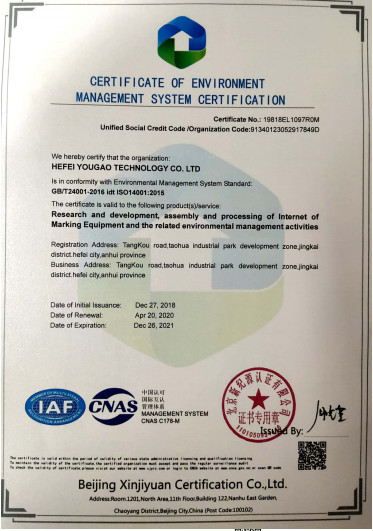 中国 Hefei Luox Yougao Technology Co., Ltd. 認証
